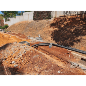 Abertura de vala e passagem de tubulação Subestação 13.8 Kv - Café 3 Corações